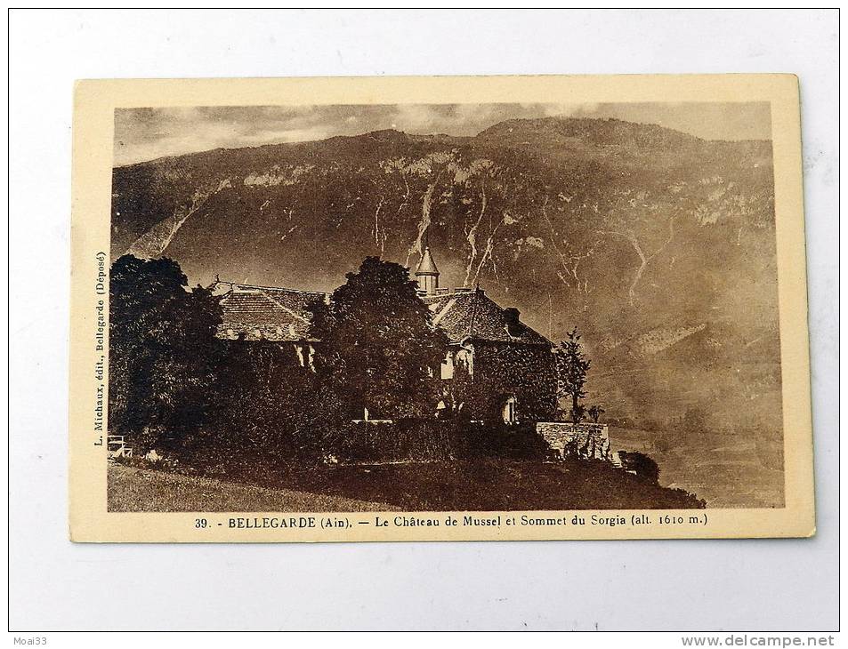 Carte Postale Ancienne : BELLEGARDE : Le Chateau De Mussel - Bellegarde-sur-Valserine