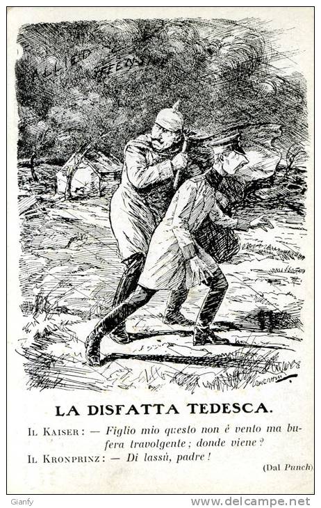 MILITARE PATRIOTTICA GUERRA 1914/18 DISFATTA 1919 - Umoristiche