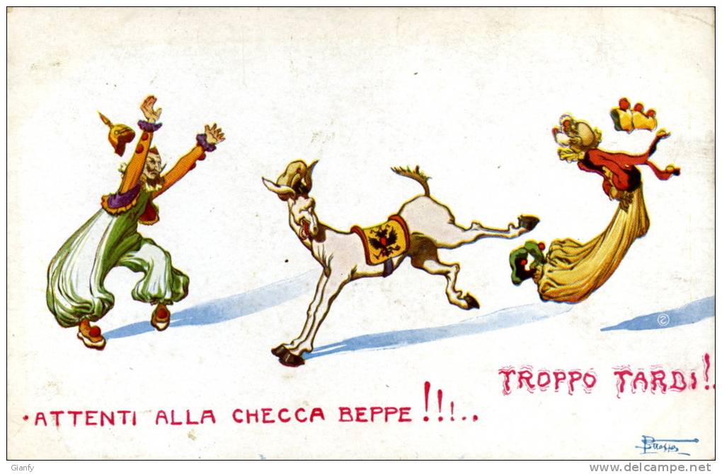 MILITARE PATRIOTTICA SATIRA CHECCA BEPPE 1914 STROPPA - Humor