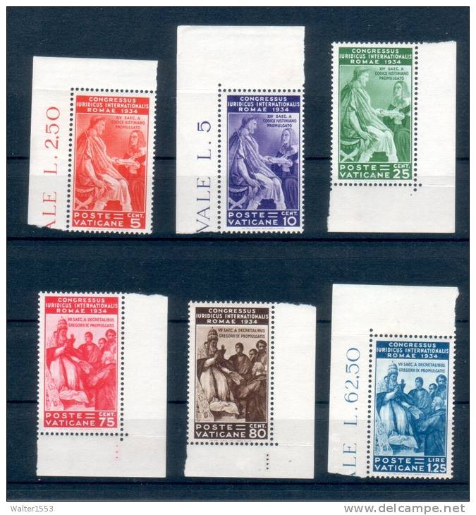 VATICANO VATIKAN 1935 GIURIDICO  CAPOLAVORO ** MNH LUSSO - Nuevos