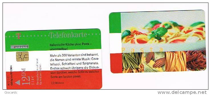 GERMANIA (GERMANY) - DEUTSCHE TELEKOM (CHIP) - 2001 INTERN. KUCHE: ITALIEN (PASTA) PD6               - USED °- RIF. 5575 - Alimentation