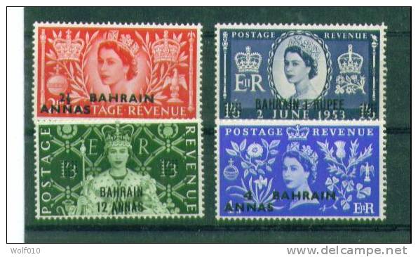 Bahrain. 1953. Coronation Issue. MNH Set. SCV = 15.25 - Bahrein (...-1965)