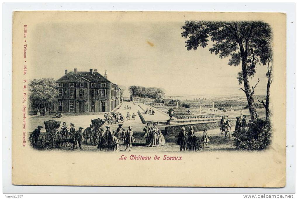 Réf 174 - Le Château De SCEAUX  ( CARTE PIONNIERE ) - Sceaux