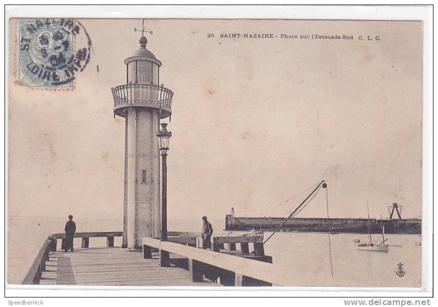 18219 Saint-Nazaire -phare Sur L'estacade Sud . C.L.C. - Saint Nazaire