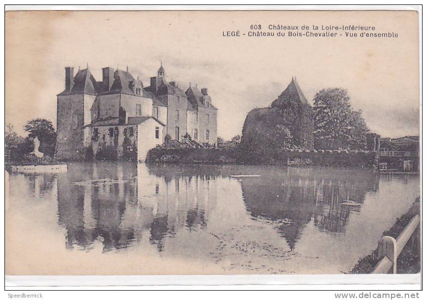 18248 LEGE CHATEAU DU BOIS CHEVALIER VUE ENSEMBLE  Chateaux Loire Inférieure 603 Chapeau - Autres & Non Classés