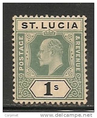 ST. LUCIA  - 1904 Yvert # 52 - MLH - Expert Cancel At Back - St.Lucia (...-1978)