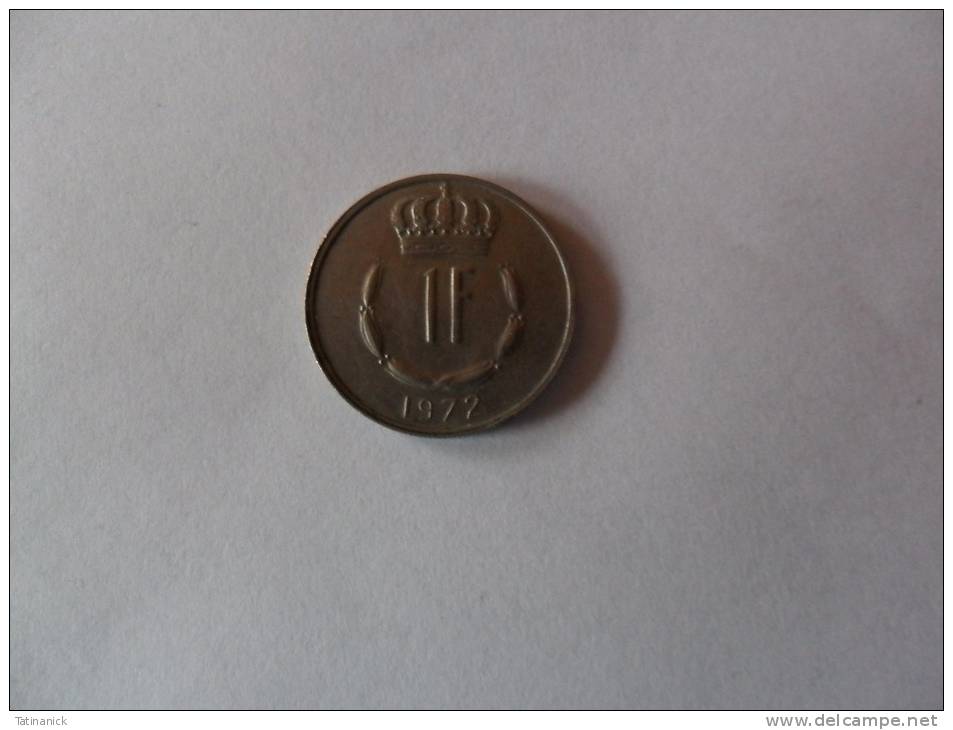 1 Franc 1972 Jean - Luxembourg
