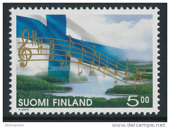 FINLAND/Finnland 1998 Definitive National Anthem & Flag 5,00** - Nuevos