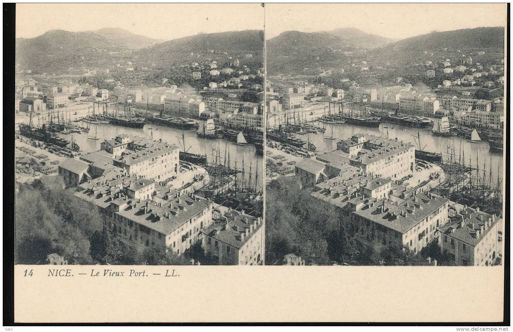 La Cote D´Azur --- Nice --- Le Vieux Port - Stereoscope Cards