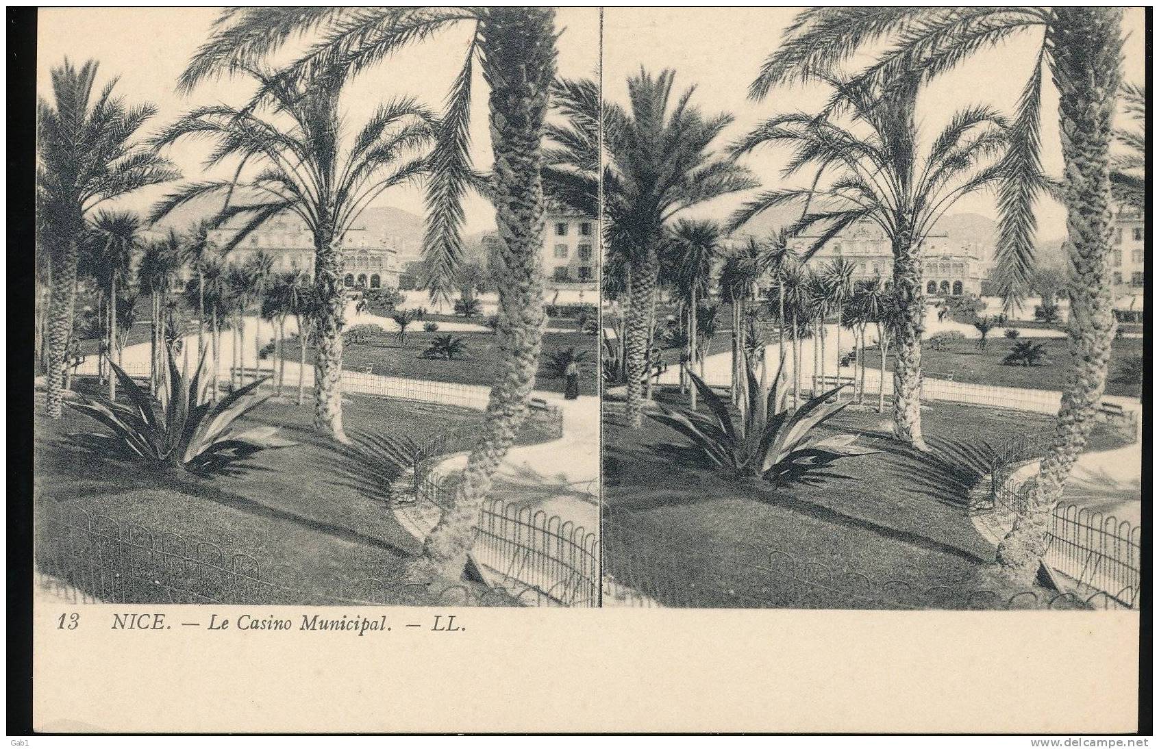 La Cote D´Azur --- Nice --- Casino Municipal - Stereoscope Cards