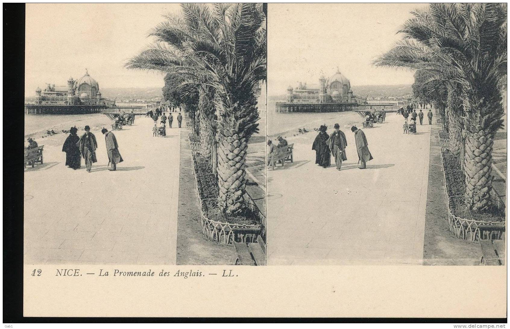 06  --- Nice --- La Promenade Des Anglais - Stereoscope Cards