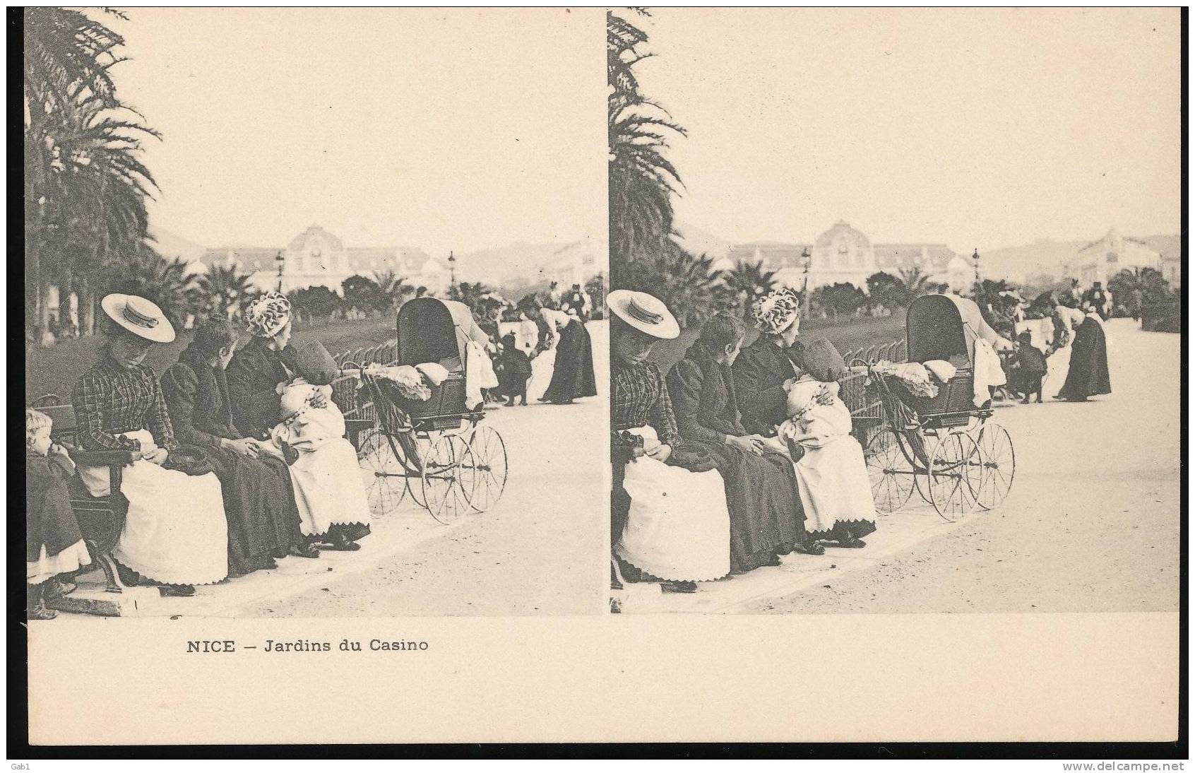 06  --- Nice --- Jardin Du Casino - Stereoscope Cards