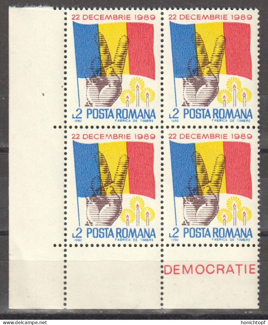 Rumänien; 1990; Michel 4585 **; Dezember Revolution - Unused Stamps