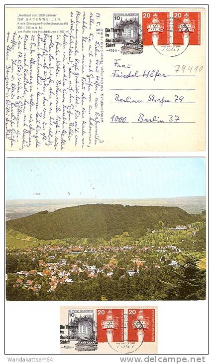 AK Heilbad Seit 2000 Jahren 7847 BADENWEILER Kreis Breisgau-Hochschwarzwald 330 - 50 M ü. M. Am Fuße Des Hochblauen (116 - Badenweiler