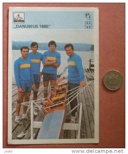 DANUBIUS 1885 Rowing Club - Yugoslavia Vintage Card Svijet Sporta * Aviron Rudersport Rudern Rudernd Remo Canottaggio - Rowing