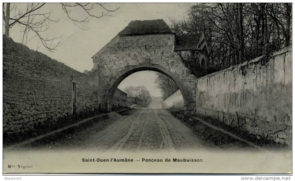 SAINT-OUEN L'AUMONE    PONCEAU DE MAUBUISSON  CARTE PHOTO-EMAIL BRÉGER FRÈRES PARIS - Saint-Ouen-l'Aumône