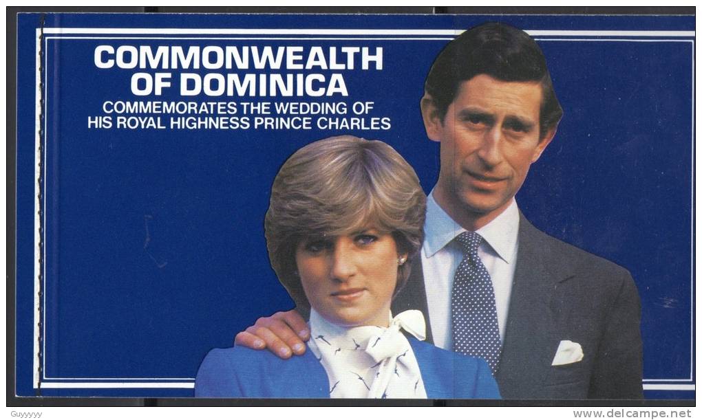 Dominique - 1981 - Mariage Lady Diana & Charles - 1 Carnet De 7 Timbres ** - Dominica (1978-...)