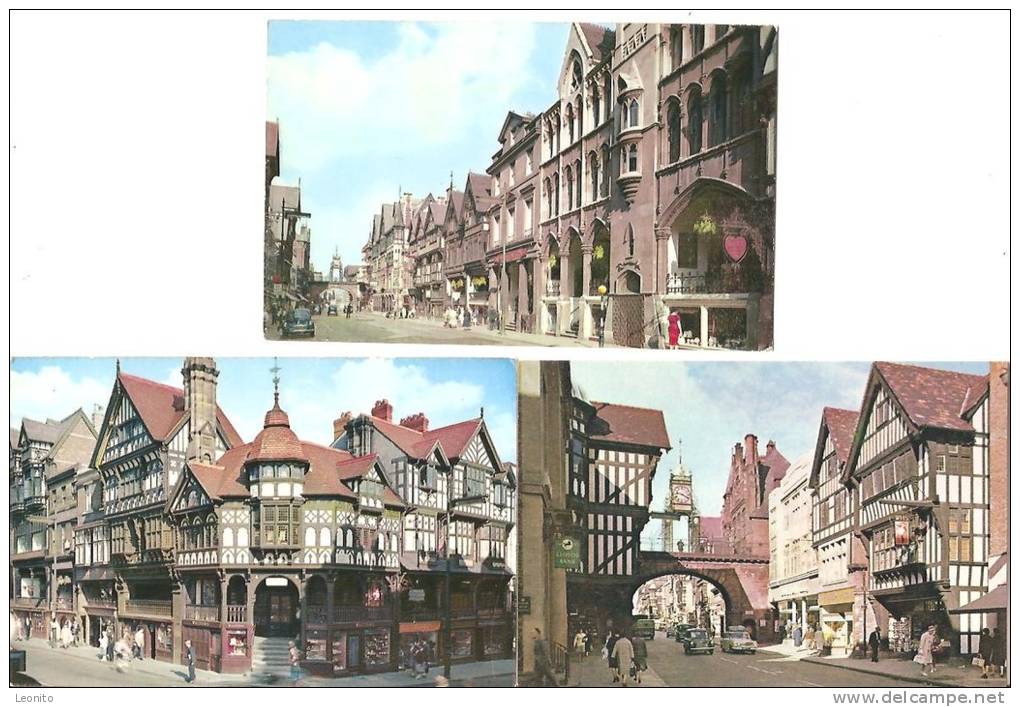 Chester 3 Postcards - Chester