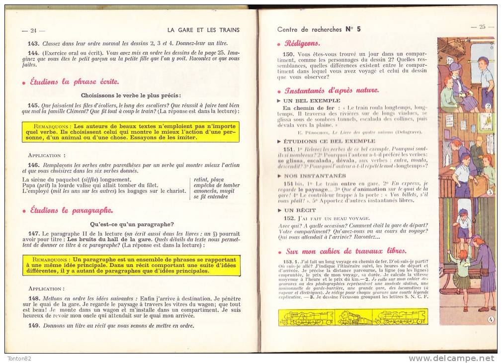 J. Palmero Et A. Félix - " Rédigeons " - Lecture / Vocabulaire - Classiques Hachette - ( 1958 ) . - 6-12 Anni