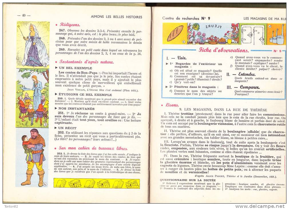 J. Palmero et A. Félix - " Rédigeons " - Lecture / Vocabulaire - Classiques Hachette - ( 1958 ) .