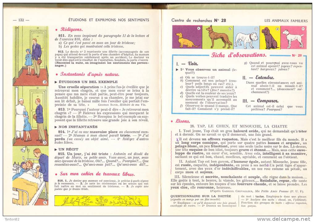 J. Palmero et A. Félix - " Rédigeons " - Lecture / Vocabulaire - Classiques Hachette - ( 1958 ) .