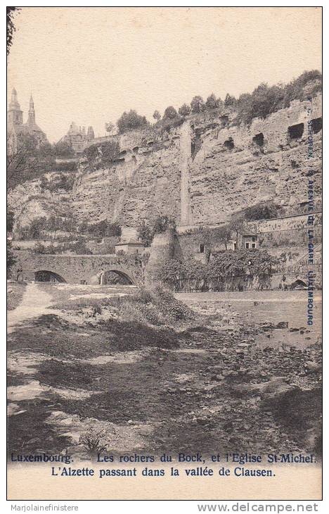 LUXEMBOURG. - Les Rochers Du Bock Et L'Eglise St-Michel. P. C. Shoren - Luxemburgo - Ciudad