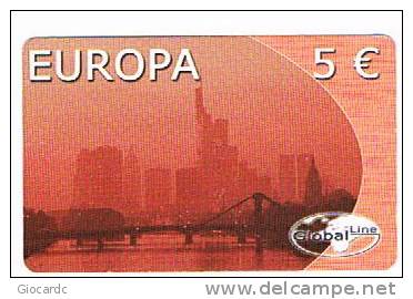 GERMANIA (GERMANY) - GLOBAL LINE (REMOTE) -  EUROPA         - USED ° - RIF. 5893 - Cellulari, Carte Prepagate E Ricariche