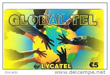 GERMANIA (GERMANY) - LYCATEL  (REMOTE) -  GLOBAL TEL        - USED ° - RIF. 5899 - GSM, Voorafbetaald & Herlaadbare Kaarten