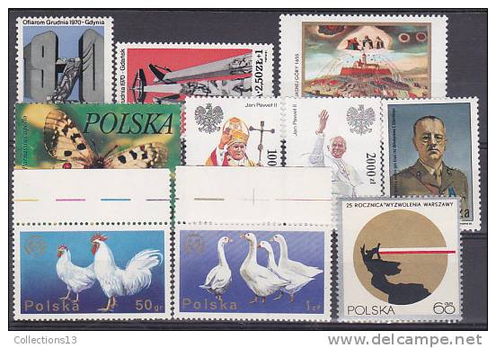 POLOGNE - 78 Timbres** - Collections