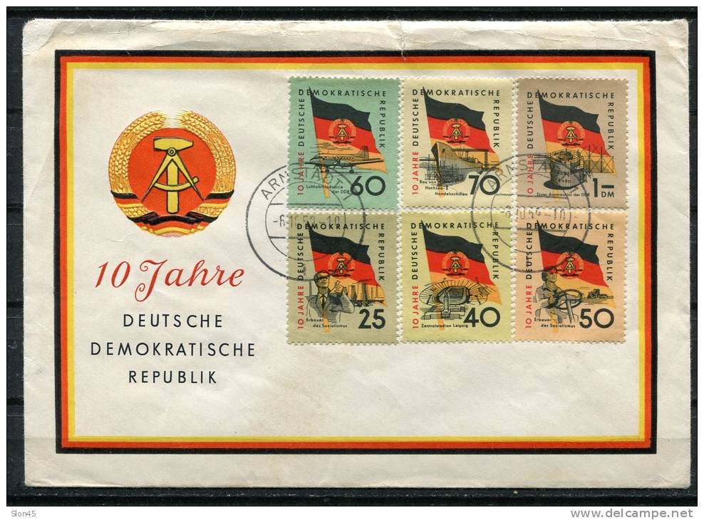 Germany 1959 Cover First Day Cancel 10 Years Anniv. - Storia Postale
