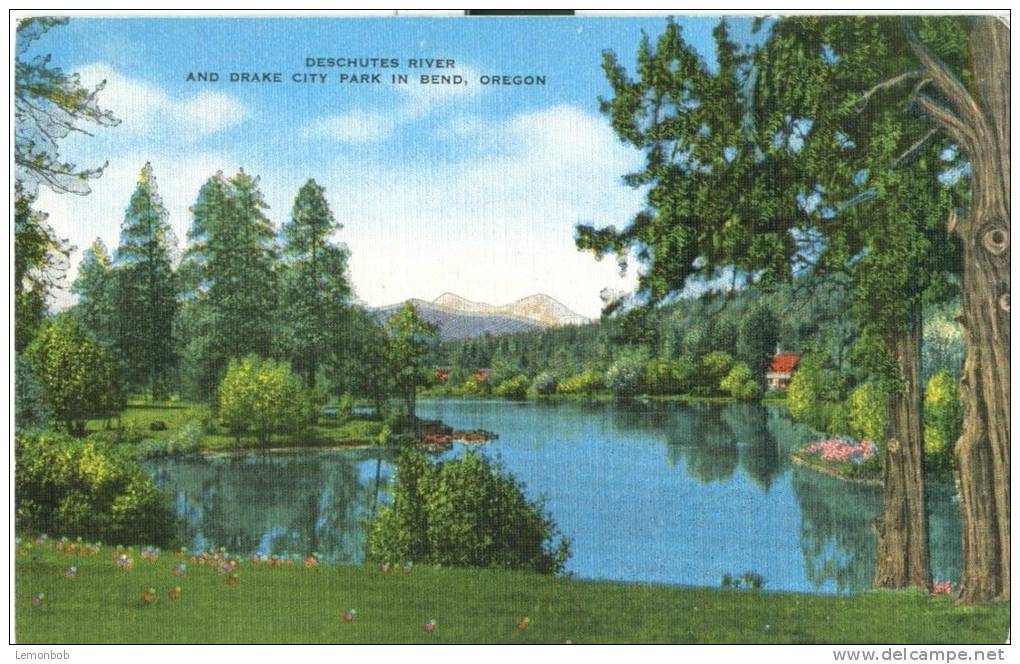 USA – United States – Deschutes River And Drake City Park In Bend, Oregon, Unused Linen Postcard [P6183] - Autres & Non Classés