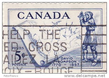 1957 Canada - David Thompson - Oblitérés