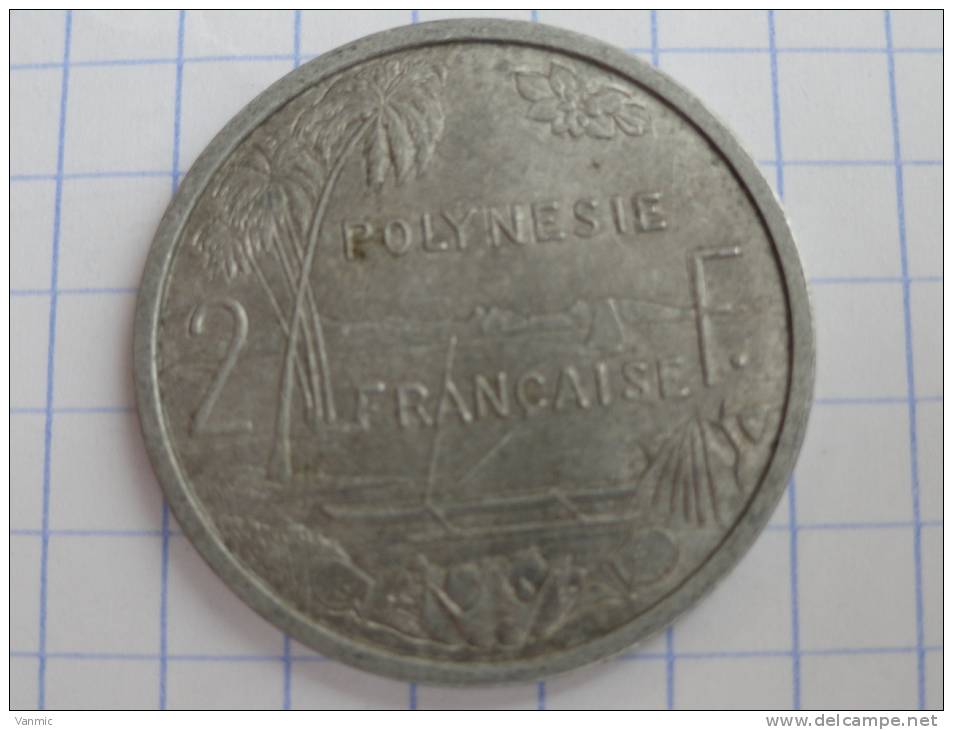 1979 - 2 Francs Polynésie Française - French Polynesia