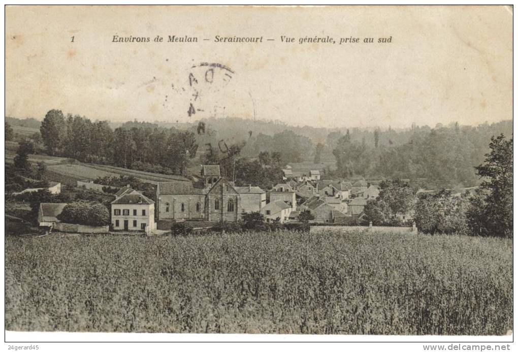 CPA SERAINCOURT (Val D'Oise) - Vue Générale Prise Au Sud - Seraincourt