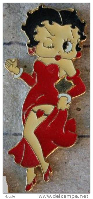 BETTY BOOP EN ROBE ROUGE - Personnes Célèbres