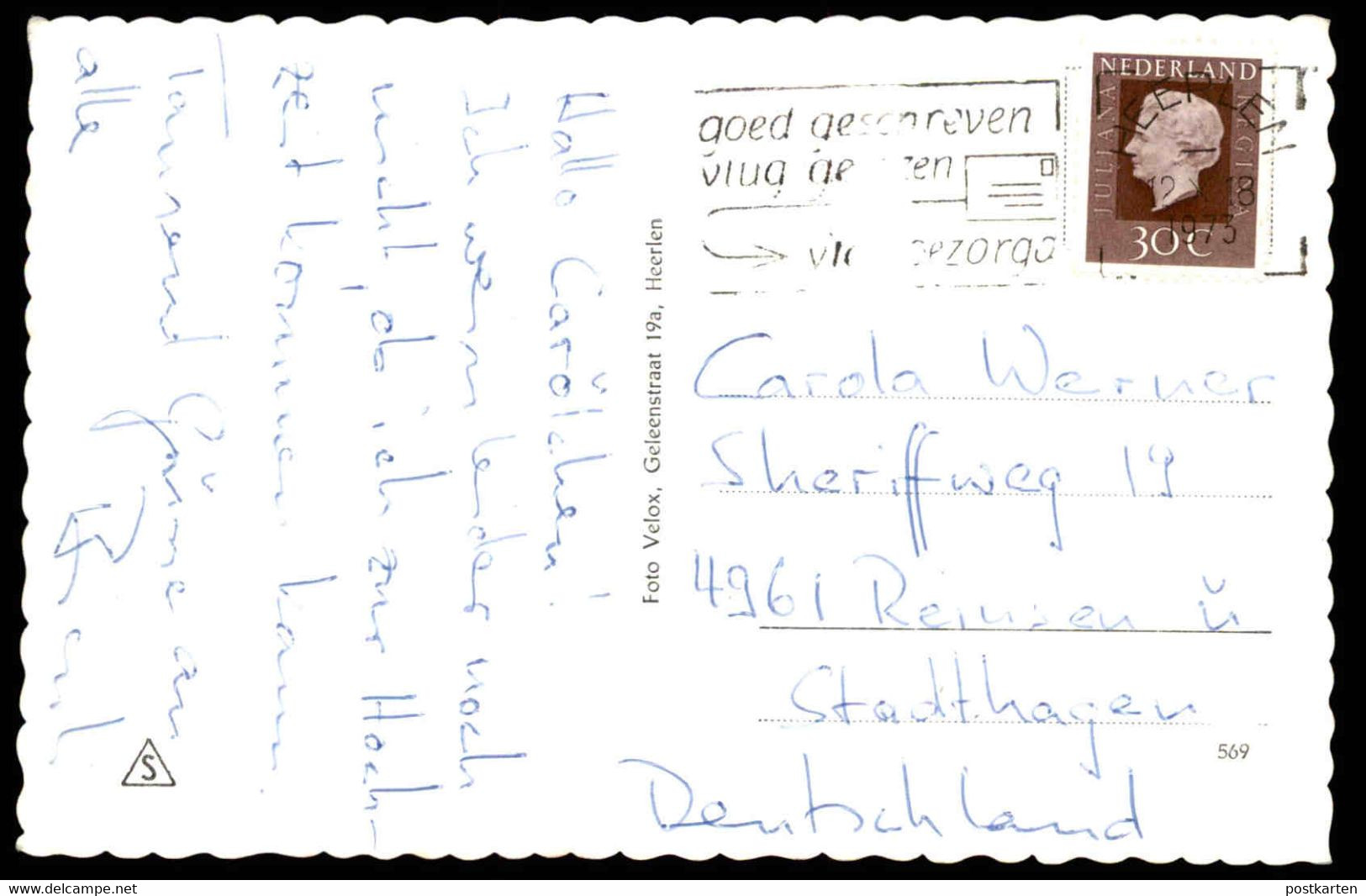 ÄLTERE POSTKARTE GROETEN UIT HEERLEN STATIONSPLEIN OLIEMOLEN ORANJE NASSAU MIJN I FLATGEBOUWEN Zeche Ölmühle Cpa - Heerlen