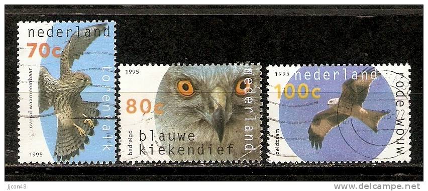 Nederland 1995  Raubvogel  (o) Mi.1549-1551 - Oblitérés