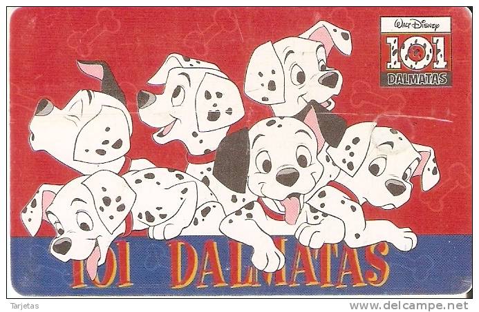 TARJETA DE ARGENTINA DE DISNEY DE LOS 101 DALMATAS - Argentina