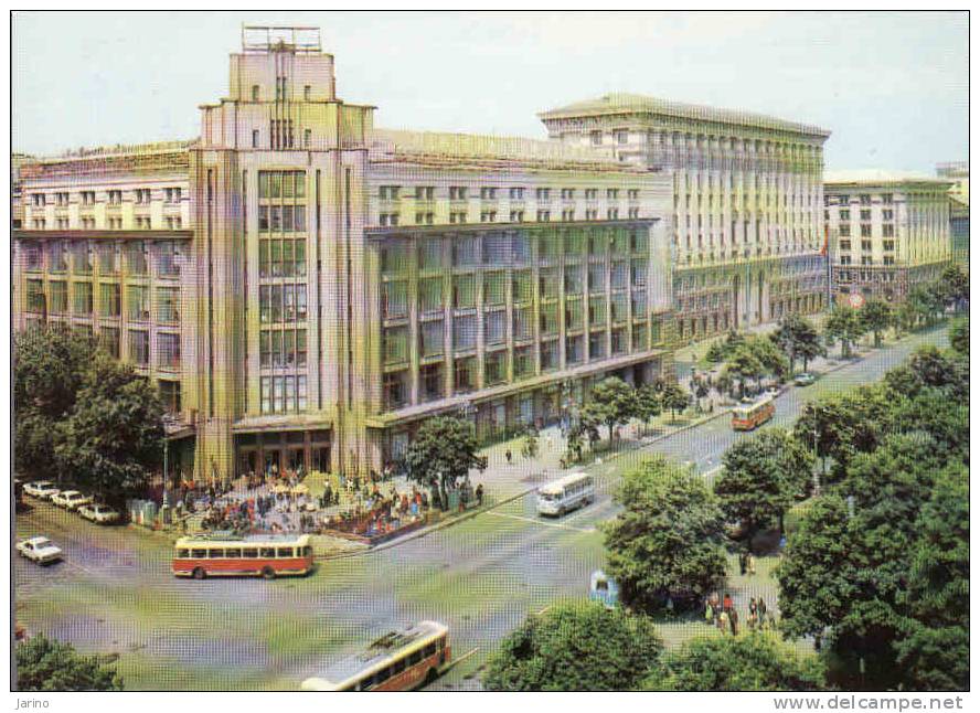 Ukraine-Kiev,  Hypermarché, Bus+trolleybus+automobile, Circulé Non,1987 - Buses & Coaches