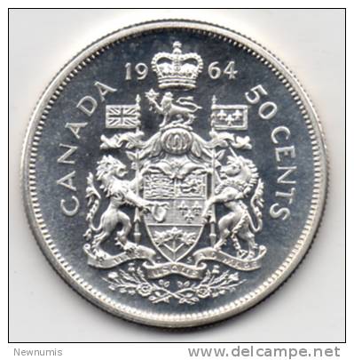 CANADA 50 CENTS 1964 AG - Canada