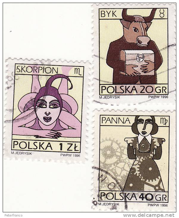 1996 Polonia - Zodiaco - Usados