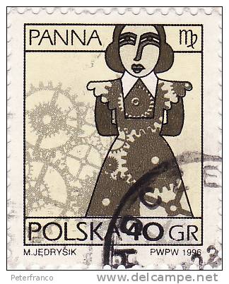 1996 Polonia - Zodiaco - Used Stamps