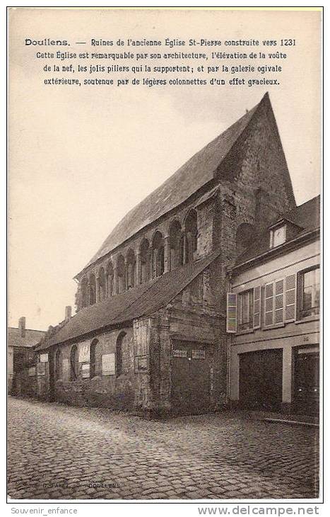 CPA Doullens Ruines De L' Ancienne Eglise St Pierre Saint - Doullens