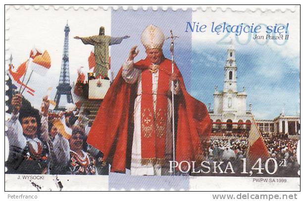 1999 Polonia - Visita Del Papa Giovanni Paolo II - Usados