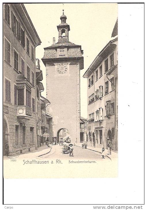 Schaffhausen A Rh. Schwabentorturm.(Canton De Schaffhouse) - Schaffhouse