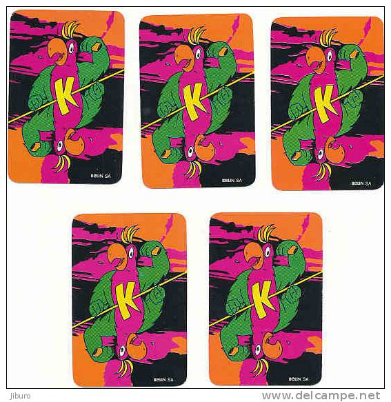 Lot De 5 Cartes Foot US - Football Américain   / Publicité Pub Biscuits Belin / Sport / Perroquet // Ref IM 5/326 - Sonstige & Ohne Zuordnung