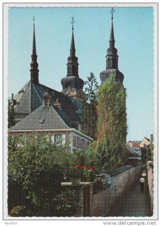 Belgium Postcard Eupen St. Nicolai Churh Sent To Denmark 23-8-1976 Underpaid With Postal Due T - Eupen