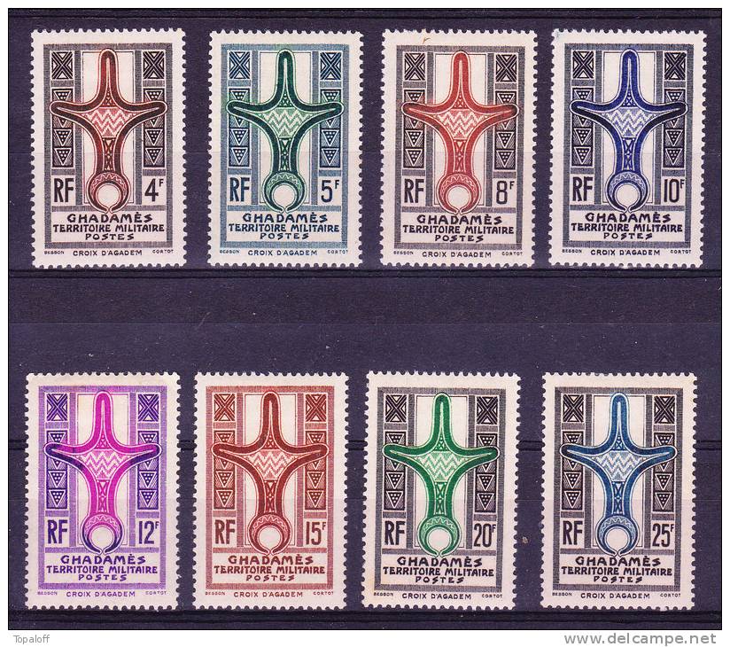 GHADAMES  N°1 à 8 Neuf Charniere (8 Valeurs) - Unused Stamps