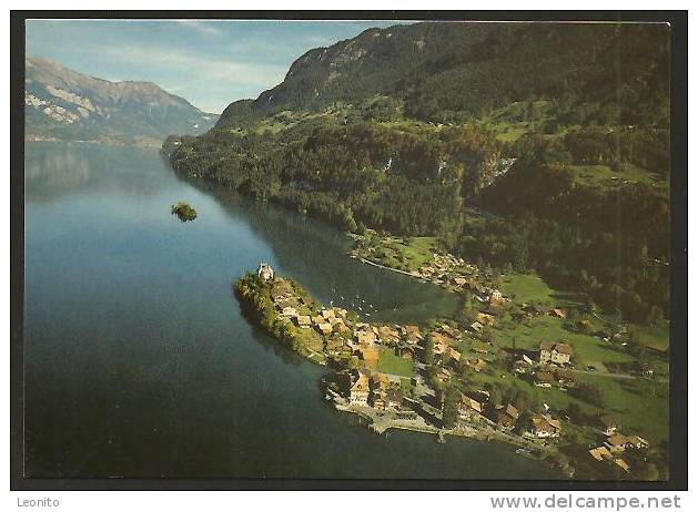 Flugaufnahme Iseltwald Fischerdorf Am Brienzersee BE 1989 - Brienz