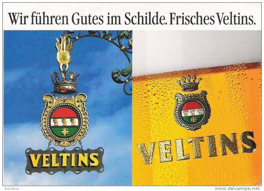 Beer/Bier/Cerveza/Veltins /Crown  - Germany Carte Postale/postcard - Advertising